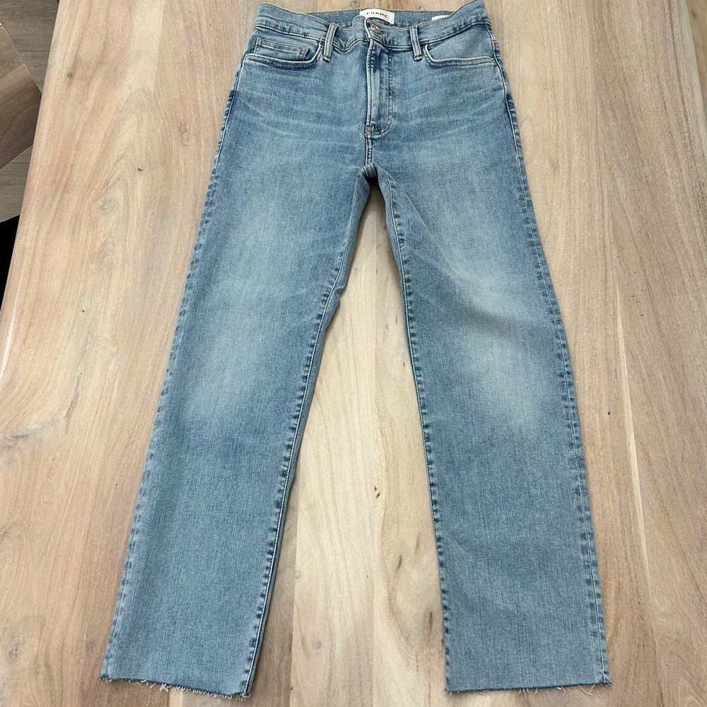 FRAME JEANS Light Blue Denim LE HIGH STRAIGHT Women 28